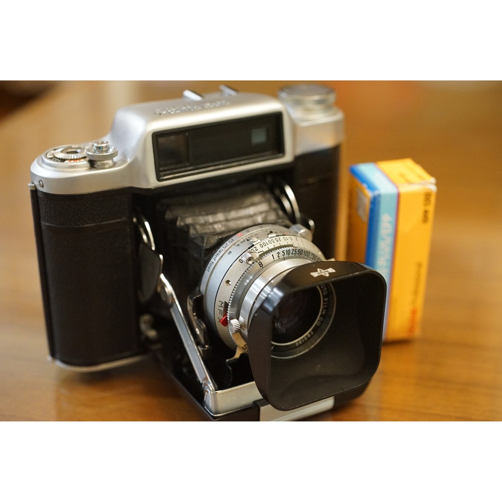 經典個人收藏 Super Fujica-6 120 RF疊影對焦蛇腹古董單眼照相機