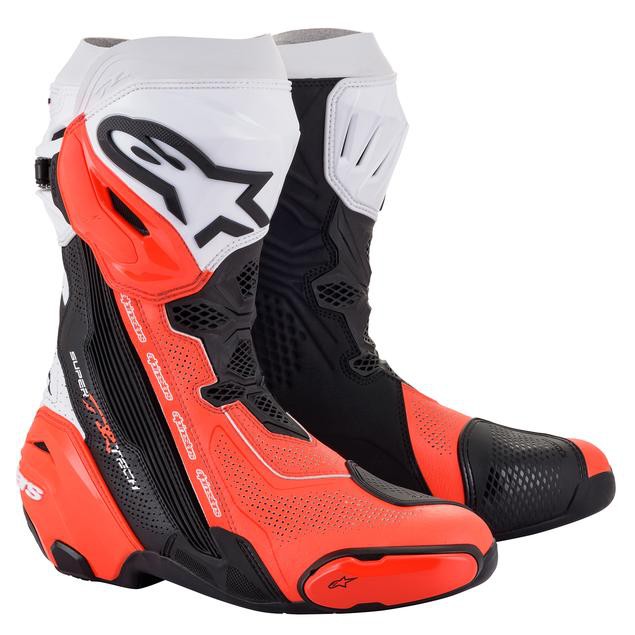 ◎長野車業◎ Alpinestars SUPERTECH R Vented BOOTS黑白紅頂級車靴