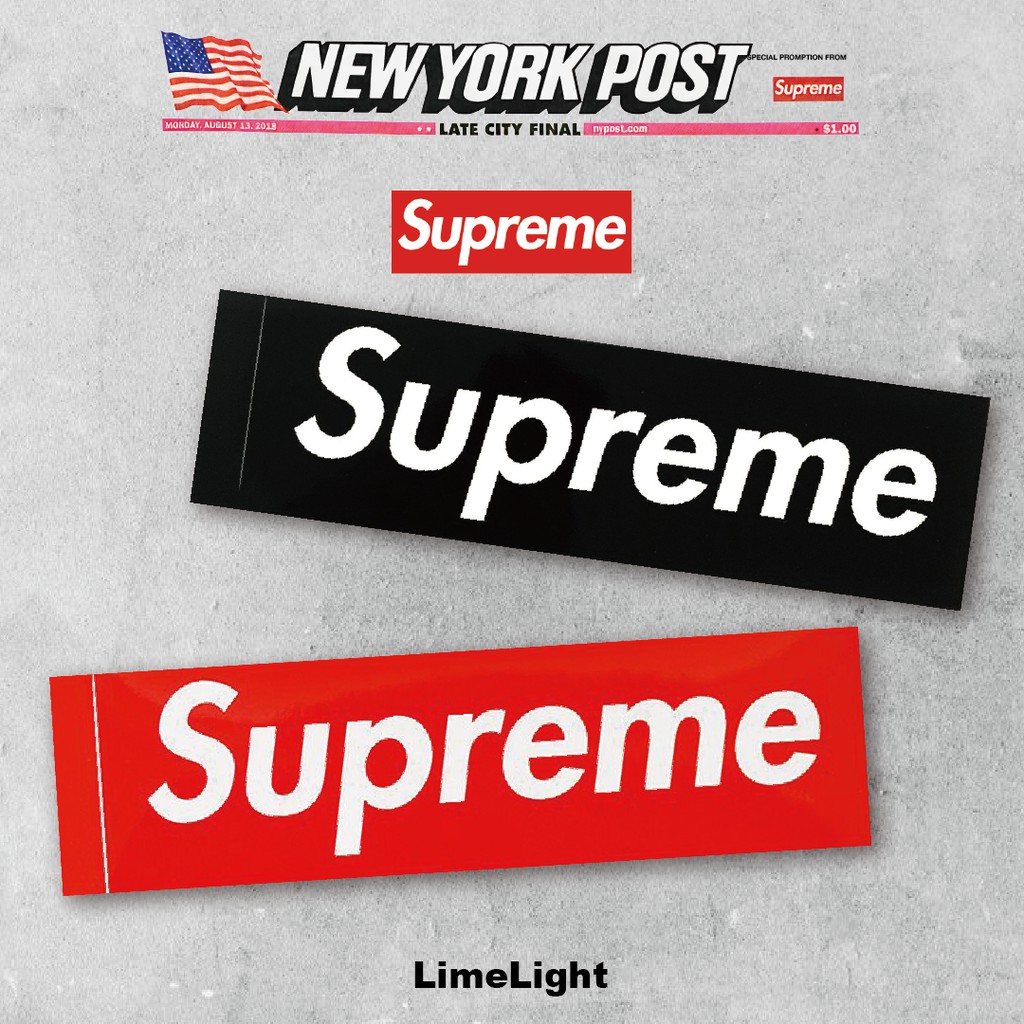 SUPREME CLEAR VINYL BOX LOGO STICKER - スケートボード