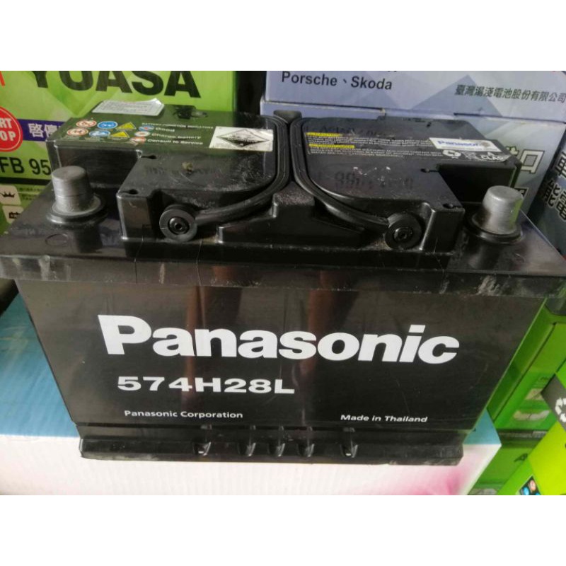 極地環保電池品牌:PANASONIC 國際574H28L, 原廠規格74AH 650CCA,實際量