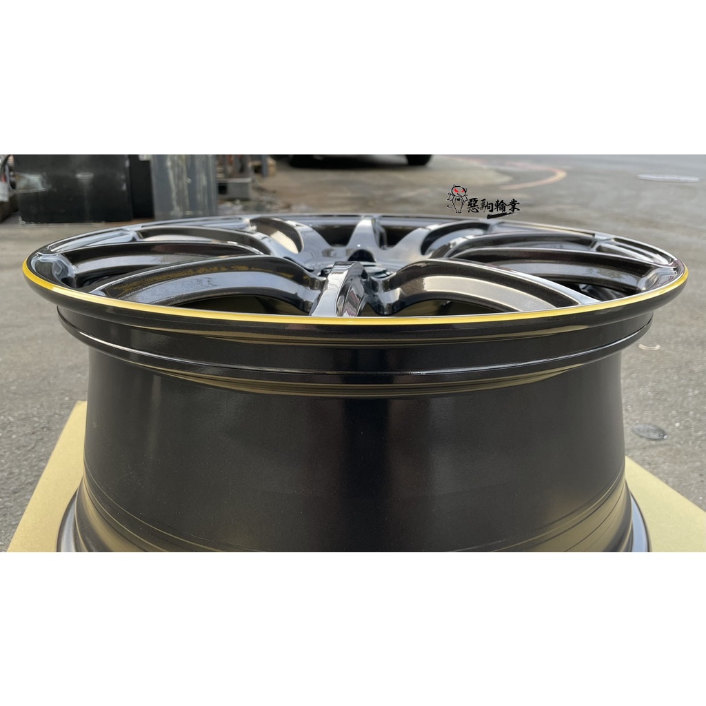 全新鋁圈正日本原裝Rays 57TRANSCEND 18吋旋壓5孔114.3 8J 亮灰黑色滾