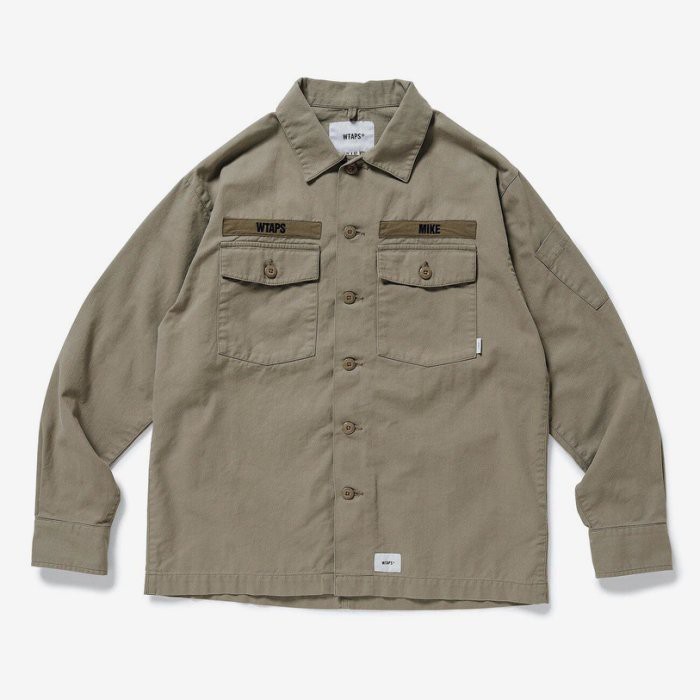 WTAPS 19SS BUDS LS 01 / SHIRT. COTTON. SERGE 長袖襯衫 外套