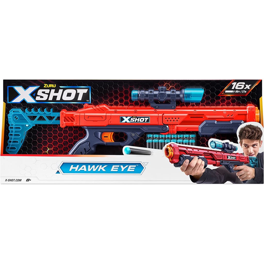 W先生】X-SHOT HAWK EYE 鷹眼射手狙擊之王軟彈槍ZU02139 ZU04016