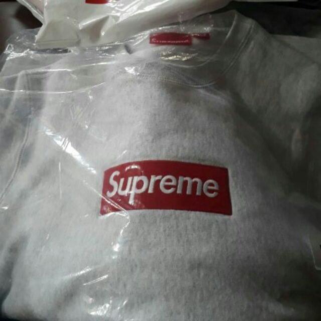 現貨在台18FW Supreme Box logo crewneck sweatshirt bogo 大學T 衛衣