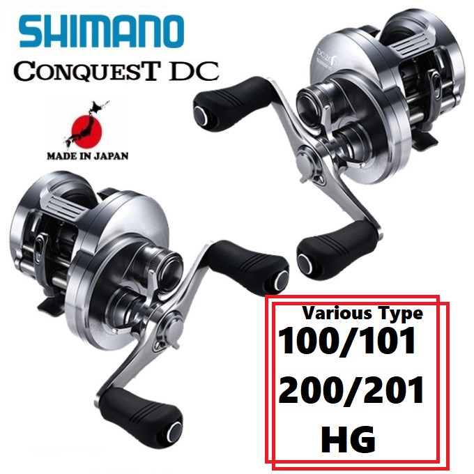 Moulinet Casting Shimano Calcutta Conquest DC 200 - Droit, Occasion Avec Boîte Japonaise