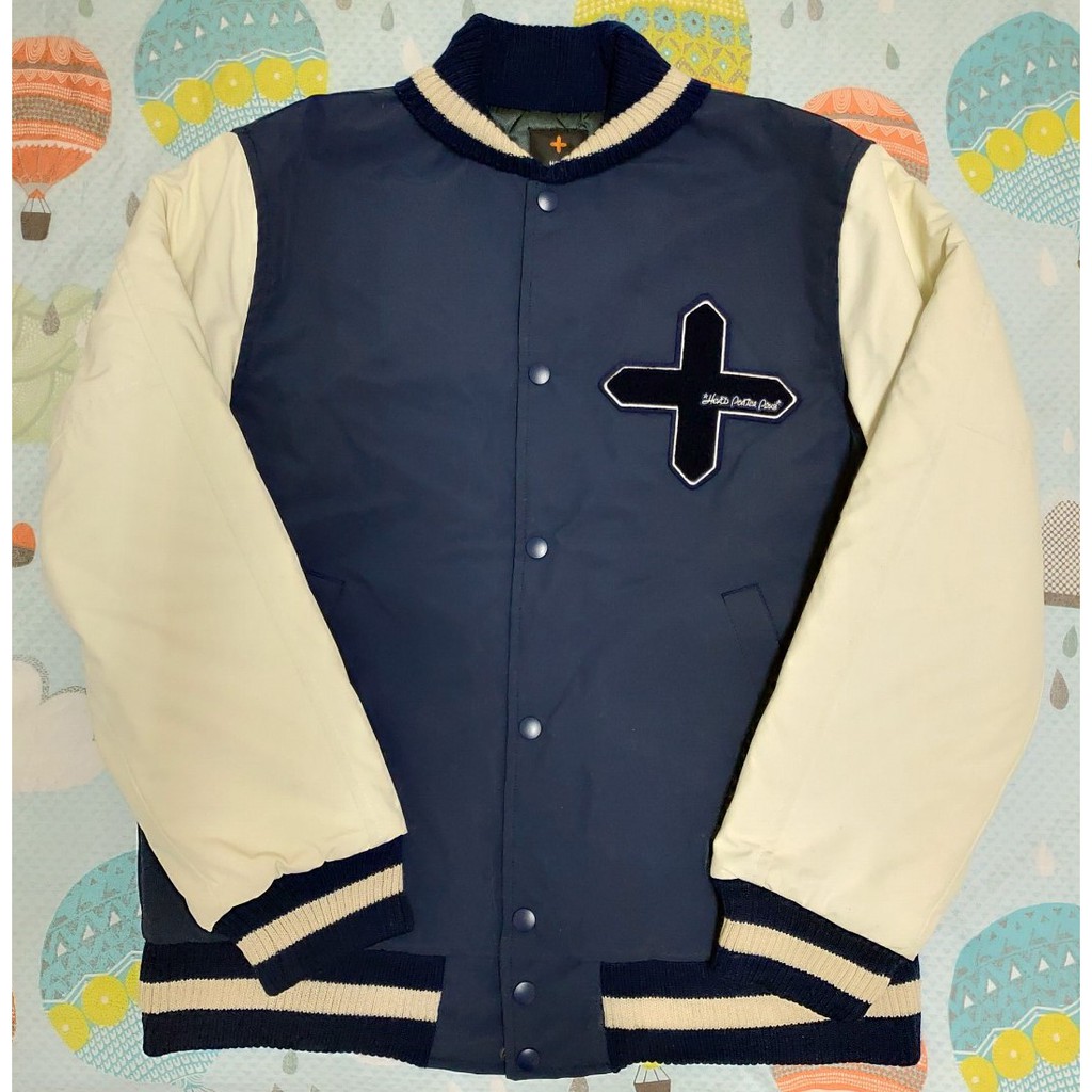 HEAD PORTER PLUS VARSITY JACKET 深藍色 棒球外套 M號