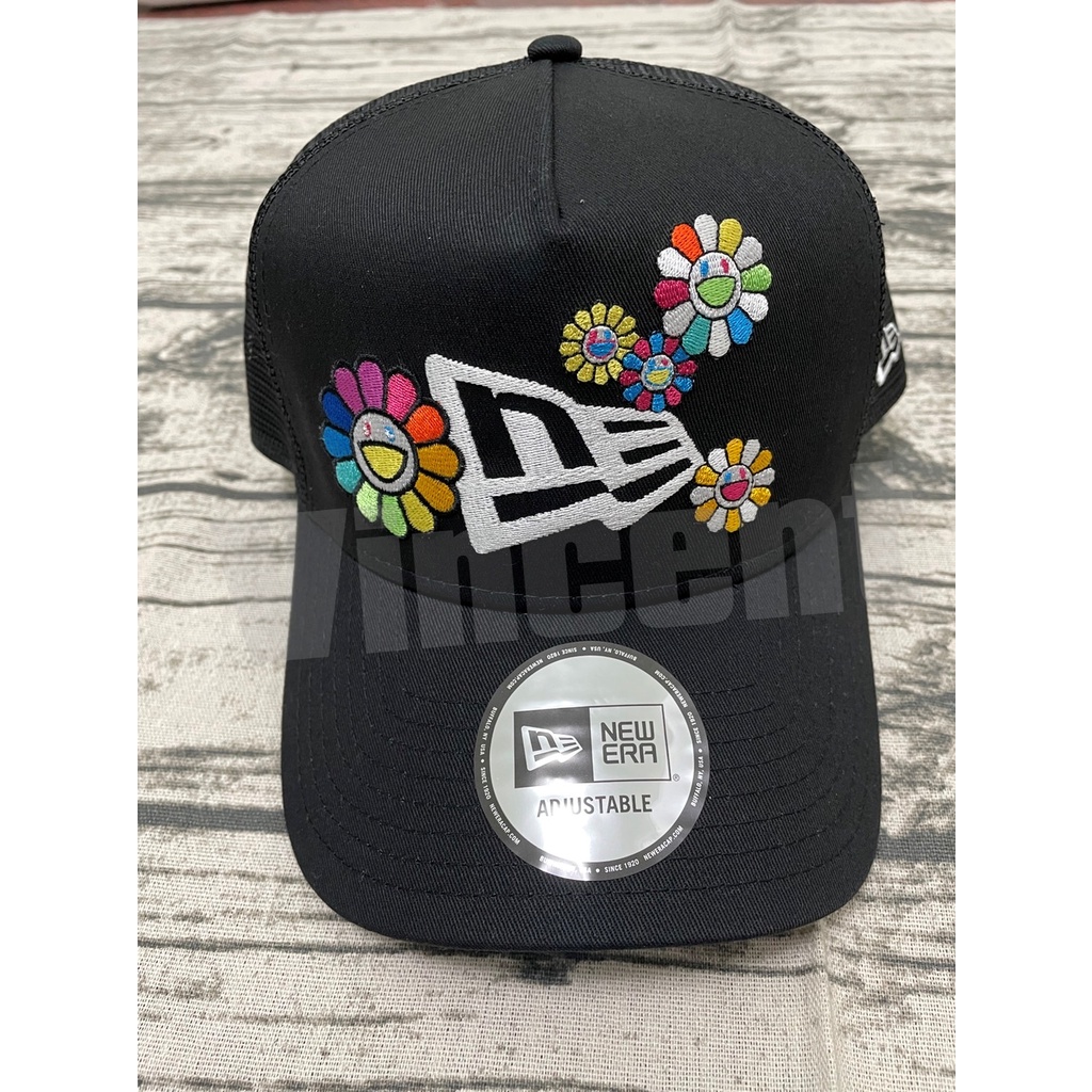 全新現貨NEW ERA 9FORTY A-Frame Trucker TAKASHI 村上隆小花網帽
