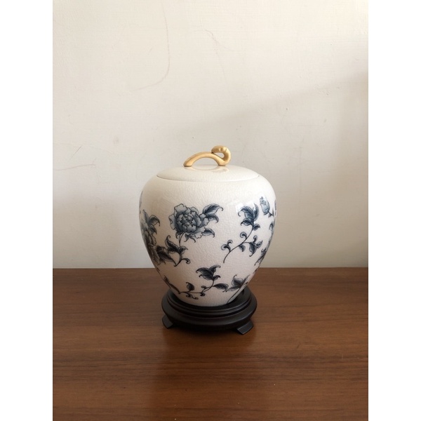 全新品｜ 臺華窯青花牡丹聚寶盆糖果罐| 蝦皮購物