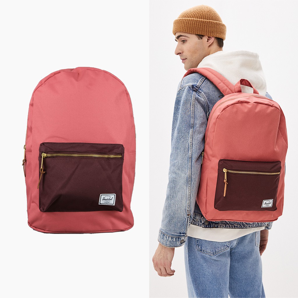 brick red peach herschel settlement backpack Herschel Settlement 後背包Mineral Red/Plum 10005-03000-OS