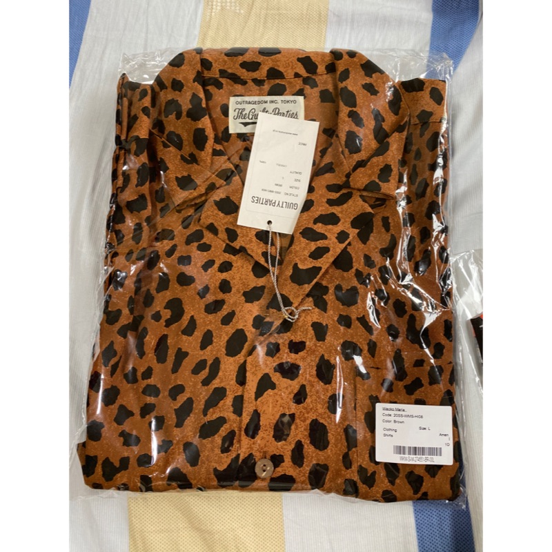 Wacko Maria LEOPARD OPEN COLLAR SHIRT | 蝦皮購物