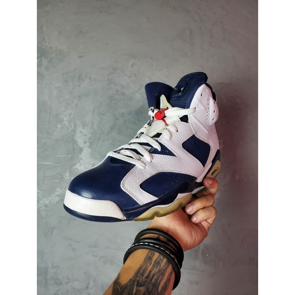 Nike Air Jordan 6 Retro Olympics 耐吉喬丹六代奧林匹克配色| 蝦皮購物