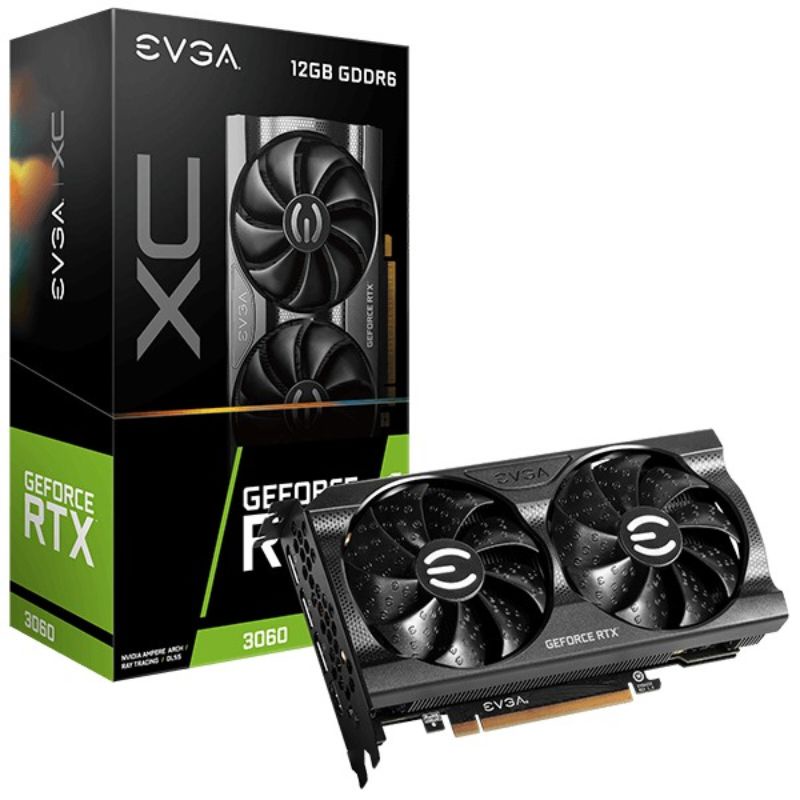 全新未拆現貨NVIDIA EVGA GeForce RTX 3060 XC Gaming 12G 雙風扇非LHR