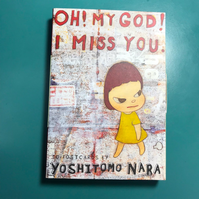 絕版品超珍貴的奈良美智Oh! My God! I Miss You明信片組~內有30張Yoshitomo Nara明信片