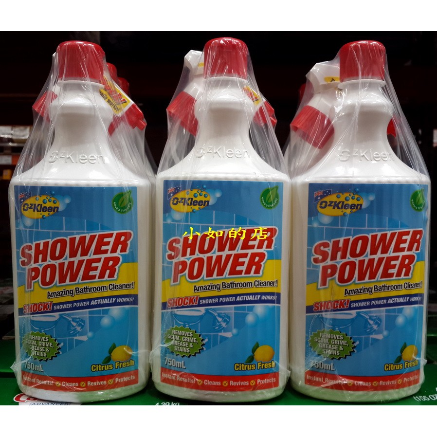 小如的店】COSTCO好市多代購~OZKLEEN 浴廁淋浴間清潔劑-附噴槍頭(750ml