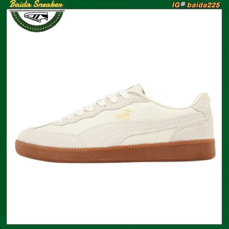 PUMA Liga Leather 米白色黑色德訓鞋復古運動運動低筒板鞋男女鞋364597