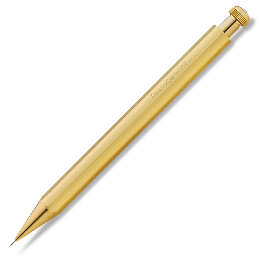 與時間共舞的書寫靈魂！KAWECO SPECIAL Brass 黃銅自動鉛筆：從金黃閃耀到古樸沈穩，養出一支專屬於你的傳家寶