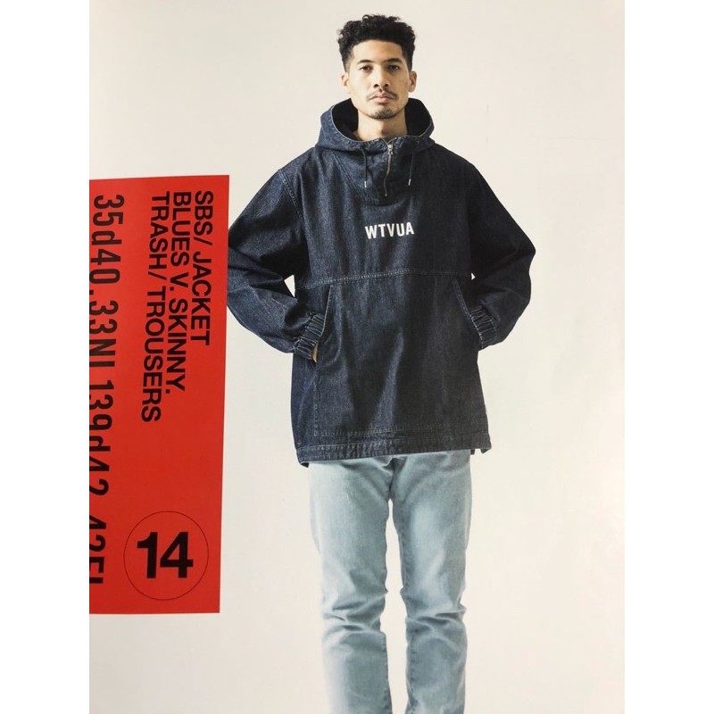 WTAPS 18SS SBS JACKET / COTTON. DENIM 水洗附帽套衫外套| 蝦皮購物