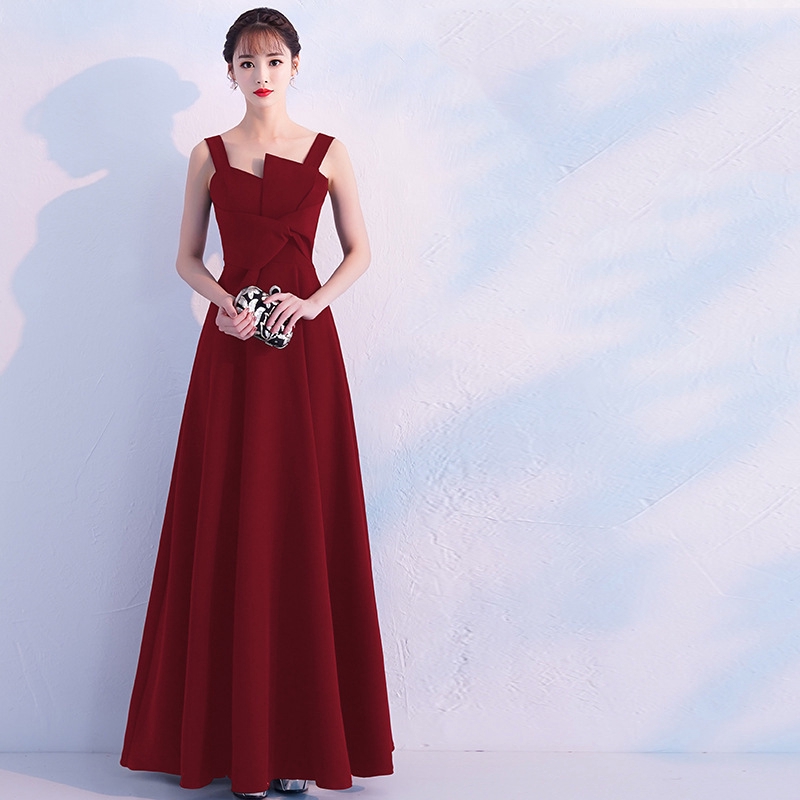 宴會仙氣白色晚禮服女新款高貴優雅主持人年會性感長款禮服裙春酒尾牙洋裝 | 蝦皮購物
