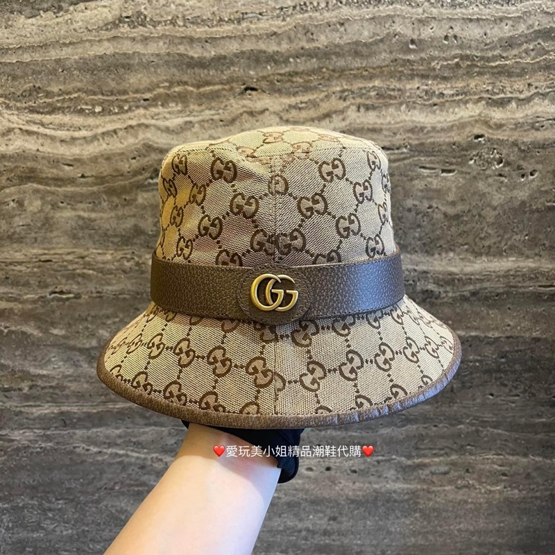 GUCCI 古馳GG Logo 經典老花漁夫帽💐 | 蝦皮購物