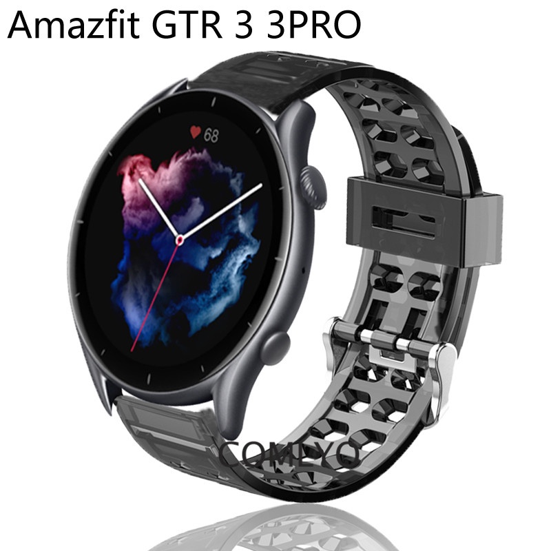 華米Amazfit GTR3 GTR 3 PRO 錶帶小米智慧運動手錶矽膠TPU柔軟透明更換