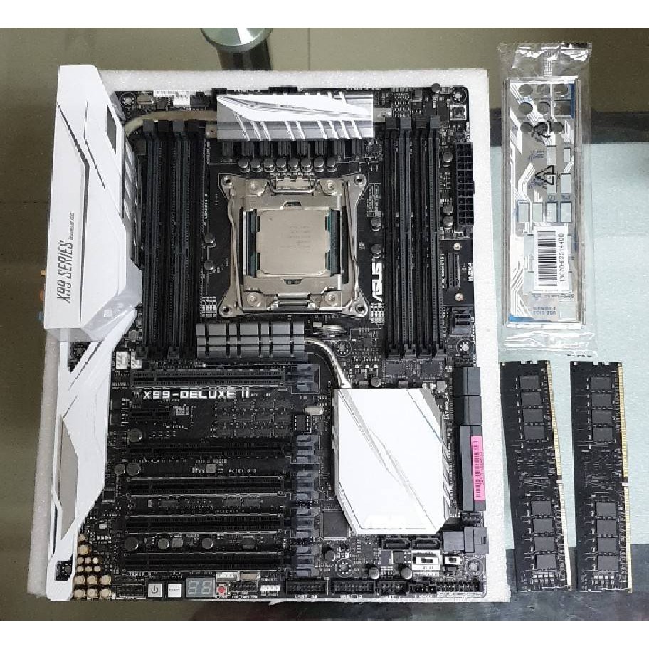 I7-6950X + ASUS X99-DELUXE II + DDR4-2400 16G*2 附檔板