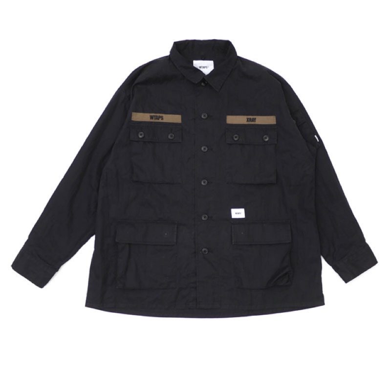 WTAPS JUNGLE LS 01 SHIRT NYCO OXFORD 19SS 四袋 NAVY 現貨