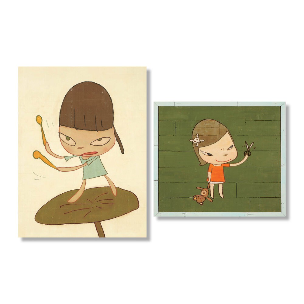 奈良美智Yoshitomo Nara Marching on a Butterbur Leaf Real One