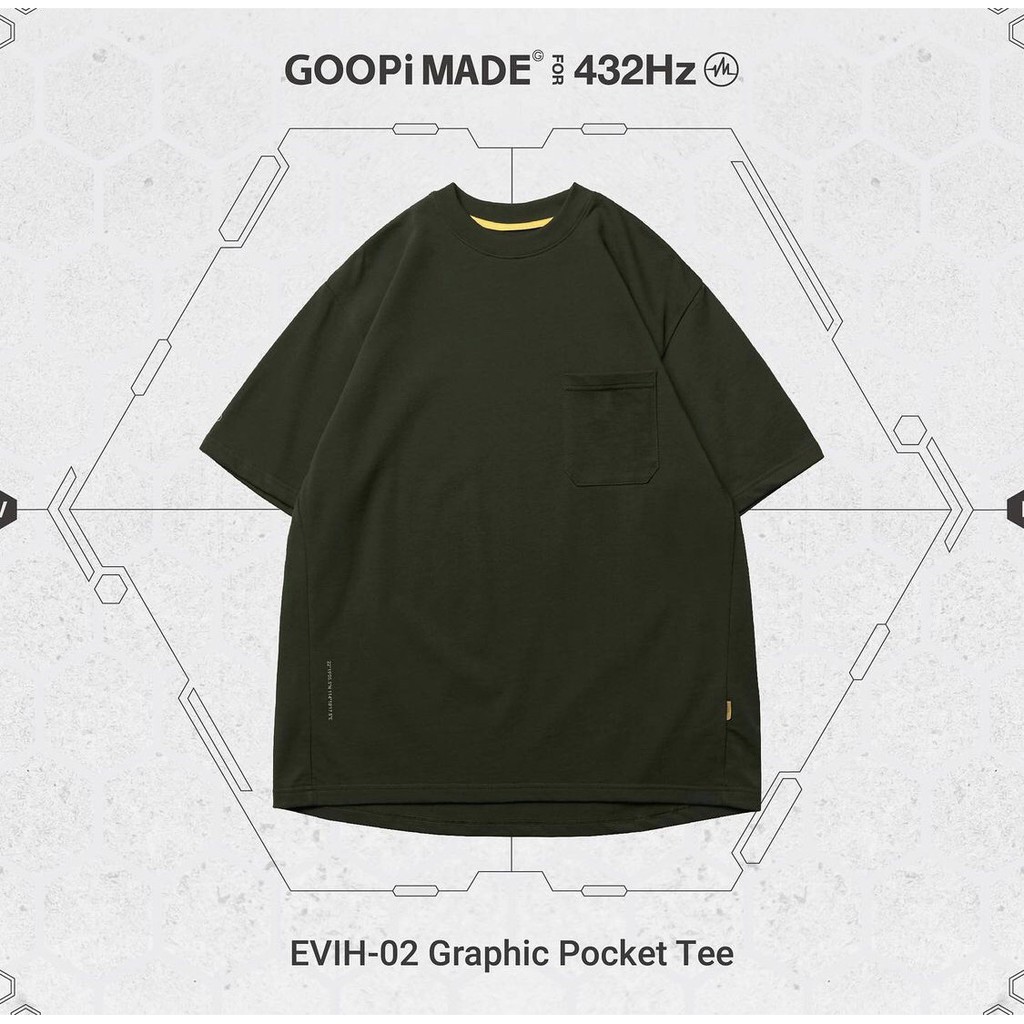 路克Look👀 Goopi GoopiMade 432 “EVIH-02” Graphic Pocket Tee 軍綠