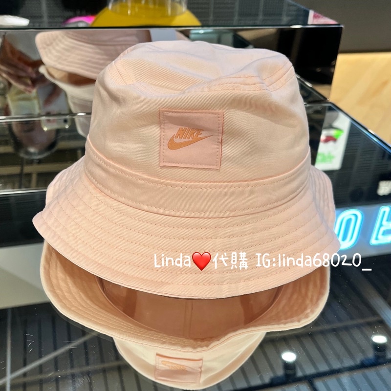 Linda❤代購NIKE 漁夫帽童帽小童帽子CZ6125-010 610 113 粉橘