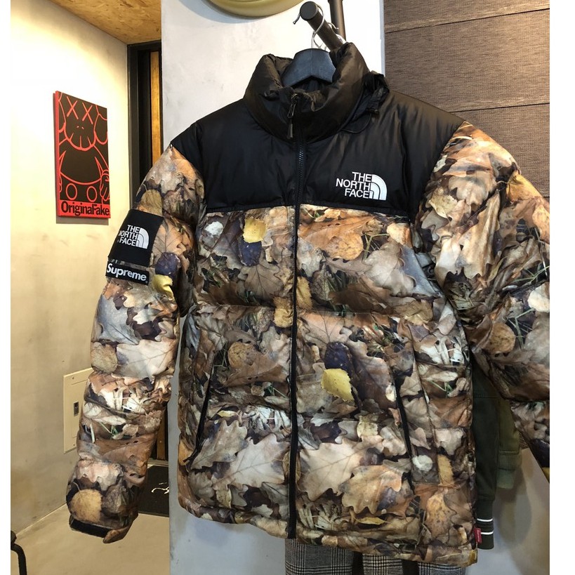 降！ Supreme The North Face Nuptse Leaves 落葉 羽絨 聯名 TNF FW16