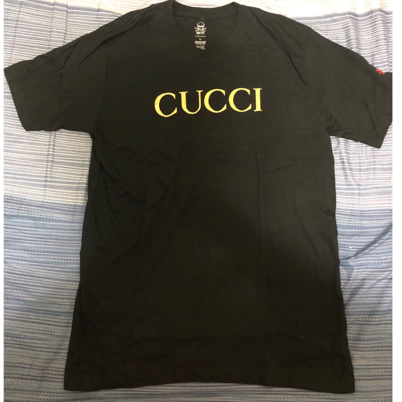 Ssur x Clot Juice Limit Cucci Logo Tee 翻玩Gucci燙金 陳冠希著用 二手美品