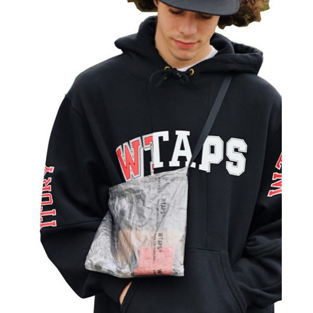 WTAPS 18AW RIPPER 02 / SWEATSHIRT. COPO 拼接 骨頭 黑M 帽T