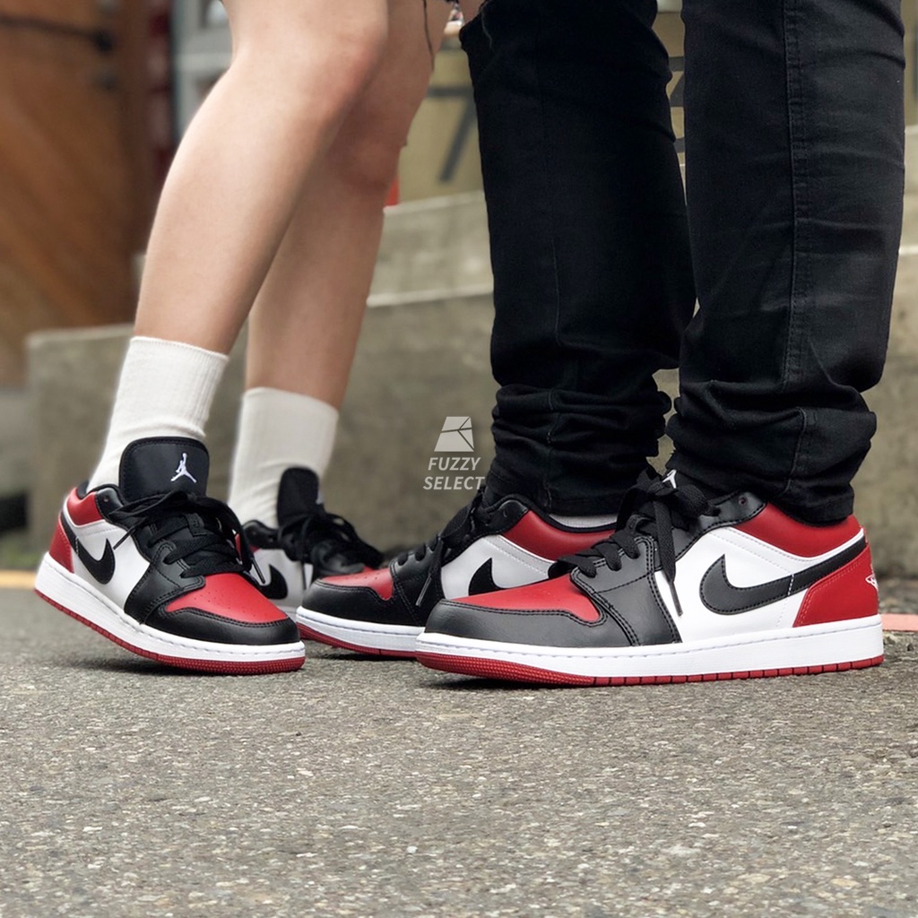 逢甲FUZZY】Air Jordan 1 Low Bred Toe 黑紅553558-612 553560-612