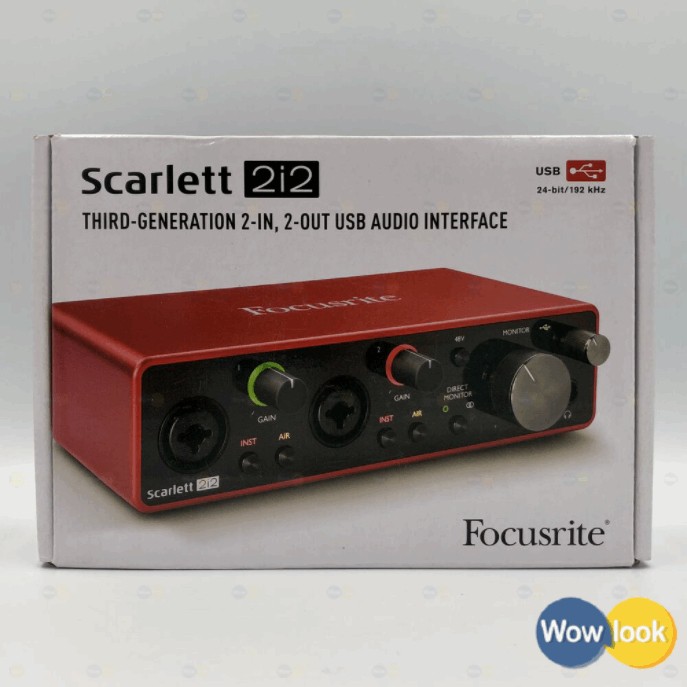 全新Focusrite Scarlett 2i2 (3rd Gen) 3代錄音介面【Wowlook】2112