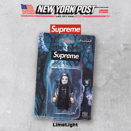 ☆LimeLight☆ Supreme Be@rbrick Kubrick The Crow 100% 吊卡