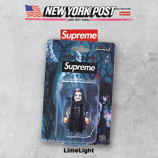 ☆LimeLight☆ Supreme Be@rbrick Kubrick The Crow 100% 吊卡公仔