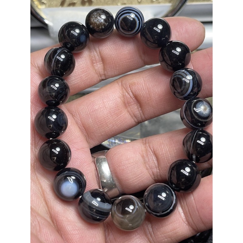 天眼天珠瑪瑙手鍊10-20mm | 蝦皮購物