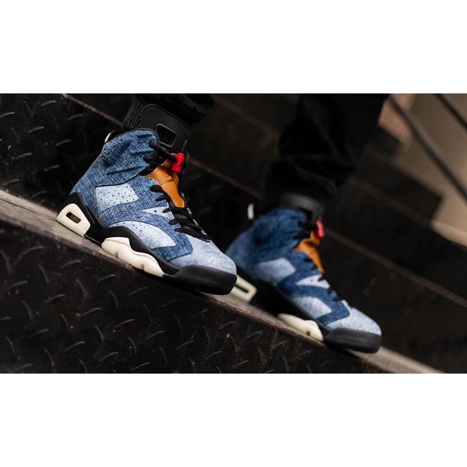 柯拔Air Jordan 6 Washed Denim CT5350-401 男女鞋AJ6 牛仔| 蝦皮購物