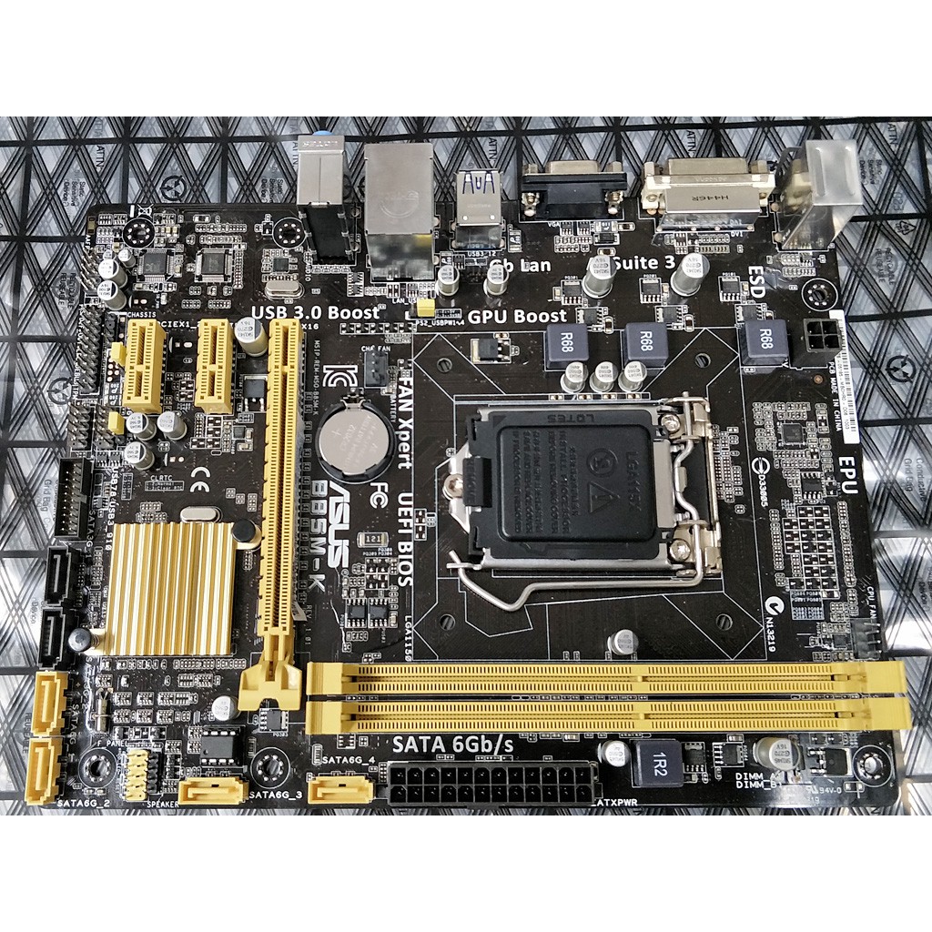 含稅】ASUS 華碩B85M-K B85晶片1150 DDR3 USB3 SATA3 M-ATX庫存主機板