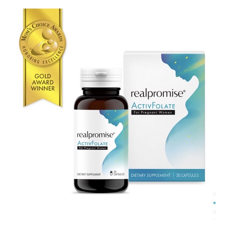 韻喜 Realpromise 葉酸 (活性葉酸) 30顆裝 榮獲美國 Mom's Choice Awards 金獎 | 蝦皮購物
