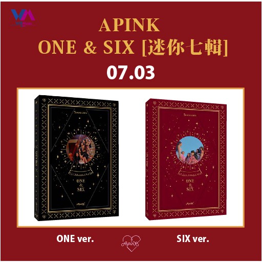 ◇APINK 7th mini album 『ONE & SIX』 ONE ver. 直筆サイン非売CD◇韓国-