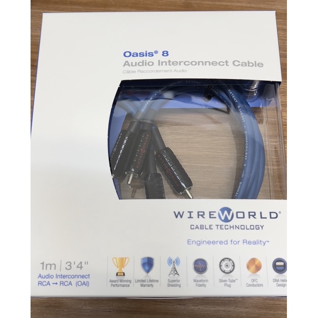 WireWorld Oasis 8 訊號線(分XLR平衡與RCA版本) | 蝦皮購物