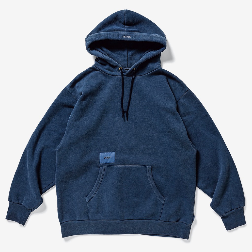 全新藍色M 號19AW WTAPS BLANK HOODED 01 / SWEATSHIRT. COPO 水洗帽T 