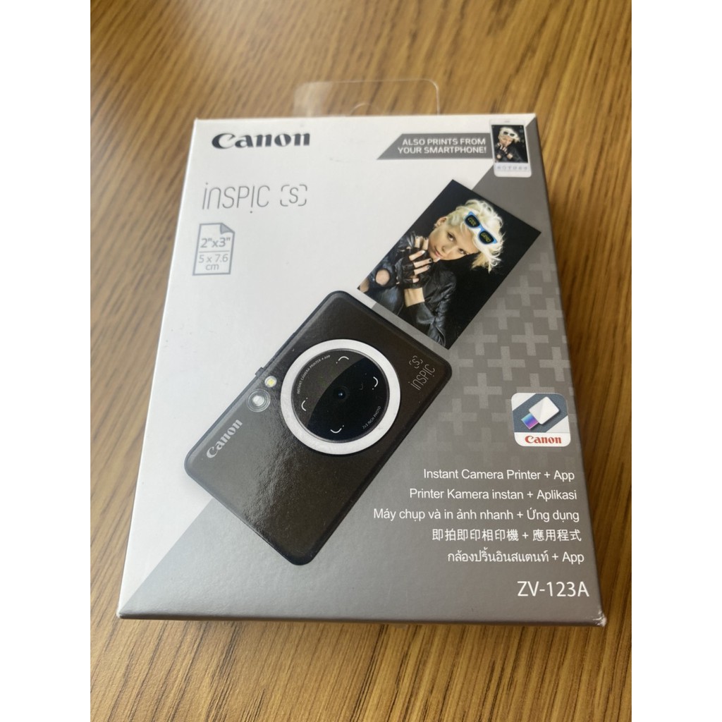 Canon ZV-123A-MBK 藍芽即拍即印拍可印相機黑全新香港公司貨| 蝦皮購物