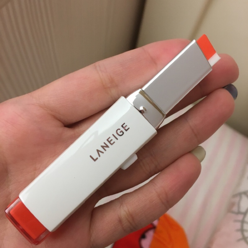 全新）蘭芝Laneige 超放電絲絨雙色唇膏no.13甜橙| 蝦皮購物