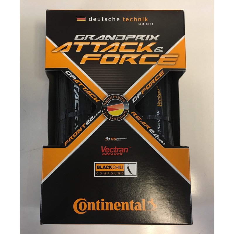 騎樂○公司貨○Continental Grand Prix Attack & Force 外胎/前22mm後