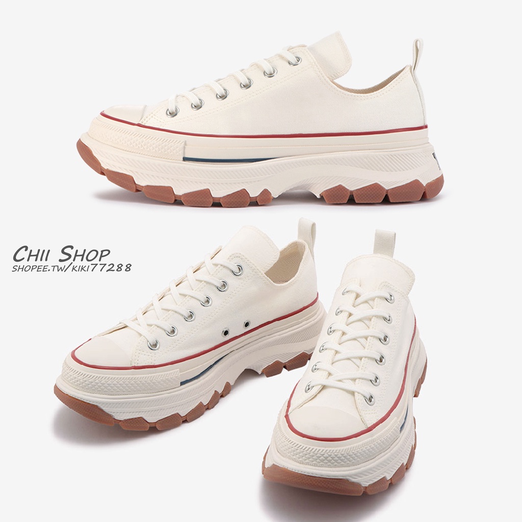 CHII】日本限定Converse ALL STAR 100 TREKWAVE OX 低筒防潑水鋸齒厚底