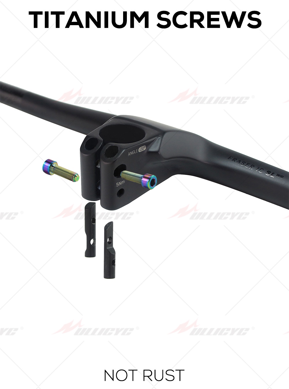 Syncros Guidon Fraser 1.0 - Carbon | Down Country | 31.8 | 760mm - noir mat