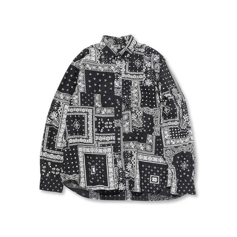 22AW SOPHNET PATCH WORK BIG B.D SHIRT 全新正品SOPH 變形蟲| 蝦皮購物