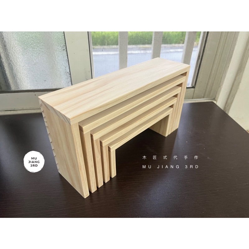 / 木匠弎代 / 原木 手作 木製 客製化商品 展示架 木架 階梯架 收納 | 蝦皮購物